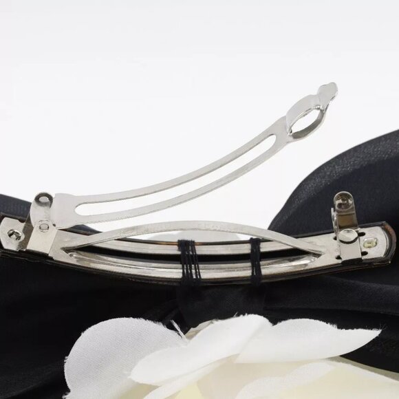 CHANEL camellia ribbon Valletta Black / white Satin/textile ribbon Women main image 8